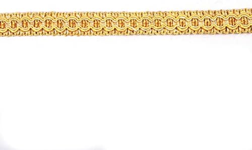 Trim Hedonghexi Gimp Braid, 0,59 инчи / 10m ткаенина Trim ， завеса ткаенина Trim ， тапацир за тапацир за шиење полиестер рака DIY занаетчиски