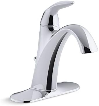 Kohler K-45800-4-CP Alteo Hande Single Doy или Conterset Baly Faucet со метален мозоци, една големина, полирана хром