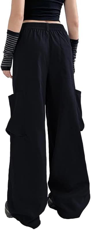 Andlcuy lidенски средно половината на половината, панталони, панталони со низок пораст на карго панталони, обичен лабав џокер