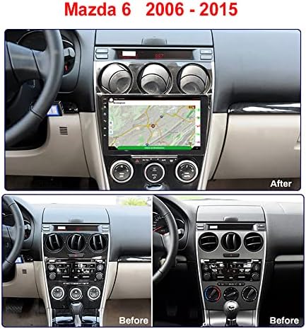 Bestycar 9 Android Автомобил Стерео Радио За Mazda 6 2006-2015 Окта Јадро Андроид 10.0 HD Touchscreen headunit поддршка GPS Навигација