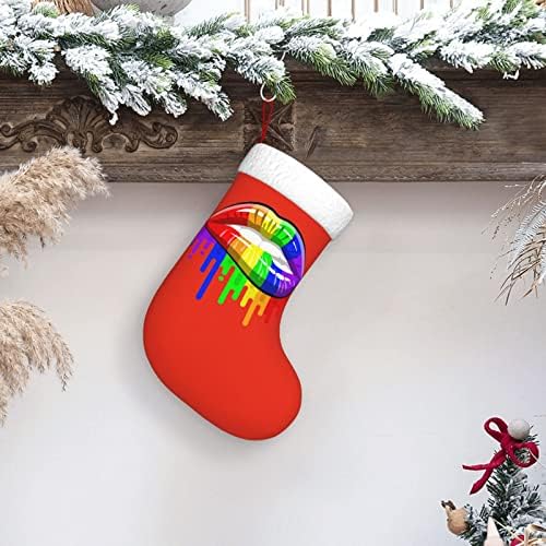 Cutedwarf LGBT Виножито усни Божиќно порибување Божиќни празници Орнаменти Камино виси чорап 18 инчи чорапи