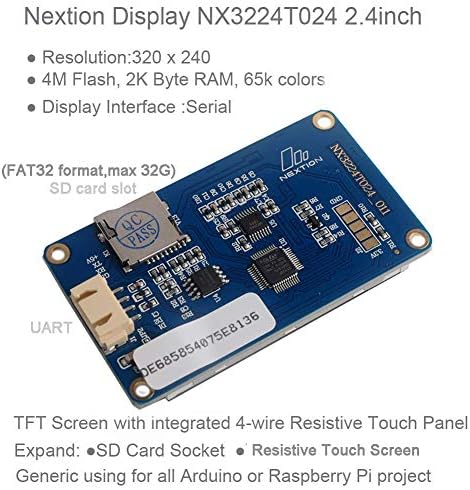 Следно приказ на 2,4 инчи NX3224T024 + DHT11 Сензор за влажност на температурата