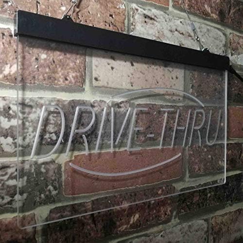 AdvPro Drive Thru Display Diual LED Neon Neon Sign Green & Blue 16 x 12 инчи ST6S43-I3858-GB