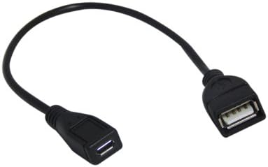 Основи на YCS 9 инчи USB 2.0 Aенски до микро -кабел за продолжување