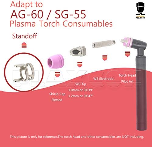 PlaxCon AG60 SG55 Плазма Водич за застојот од две точки Fit Cut50d Cut50D Cut50DP Cut60 LGK60 Плазма секач AG60 / SG55 Плазма сечење додатоци