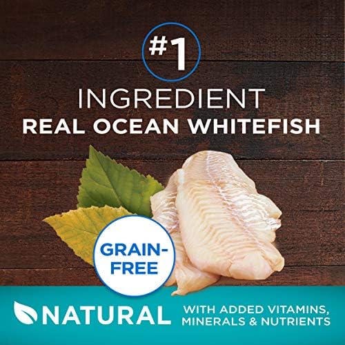 Пурина Еден природен, висок протеин, храна без суви мачки, вистински инстинкт со вистинска океанска бела риба - торба од 6,3 lb.