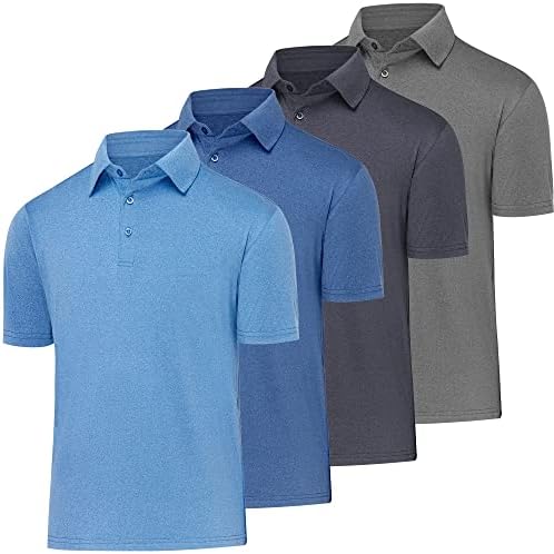 Balennz Golf Polos for Men Quick-суши атлетски манки Поло кошули со краток ракав летен случај на влага за голф голф кошула