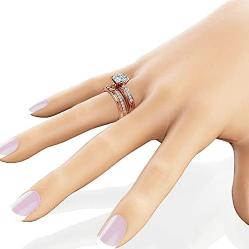 2023 година Нов ангажман круг Циркони жени свадбени прстени накит за накит за жени со целосен дијамантски дами прстен ретро прстен