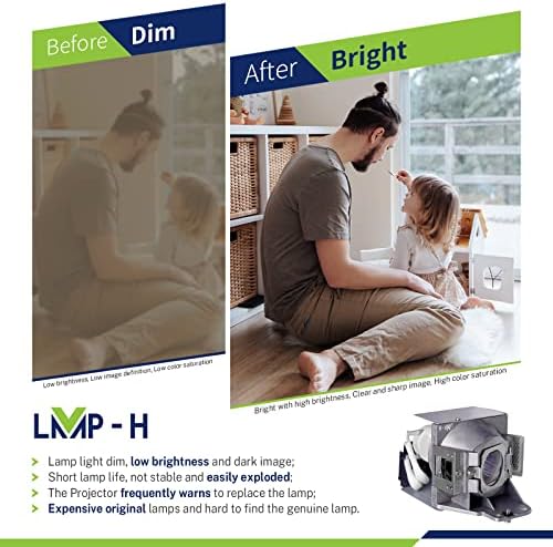 LMP-H 5J.J7L05.001/5J.J9H05.001 Replacement Projector Lamp with Housing for BenQ W1070 W1070+W MX662 W108ST W1080ST+ W1080ST+