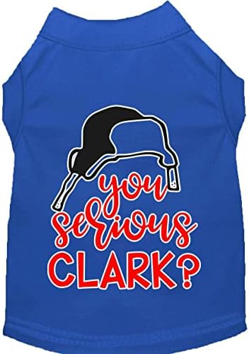 Ти сериозен Кларк? Екран печати кошула за кучиња сина xxxl