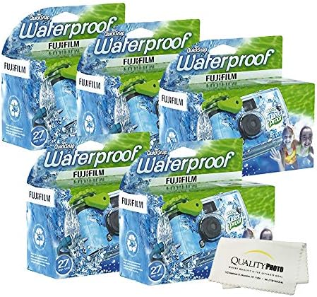 Фуџифилм Брз Предвремен Водоотпорен 27 експозиции 35мм Камера 800 Филм, 1 Пакет + Квалитетна Фото Микрофибер Крпа