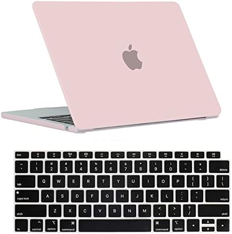 Рубан случај за MacBook Air 13 Inch Case 2022, 2021-2018 Објавување A2337 M1 A2179 A1932 - Заштитна снимка на капакот на тврда обвивка и капакот