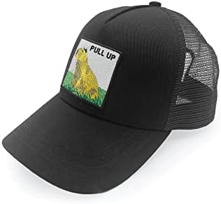 Zelvox, камионџија капа, прилагодлива шминка за мрежи, црна капа на Capybara, капа за бејзбол, капкибара извезена капа. Унисекс