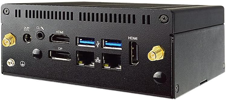 Jetway Fanless Intel Celeron J3455 Систем, 2xlan, 2XHDMI, DP, 3XUSB 3.0, Тип-C &засилувач; COM, HBFBU02-07-B