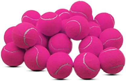 Тениски топки Zhuokece, 90 пакувачки тренинзи тениски топки вежбаат топки, миленичиња кучиња играат топки, погодни за топка за обука за почетници