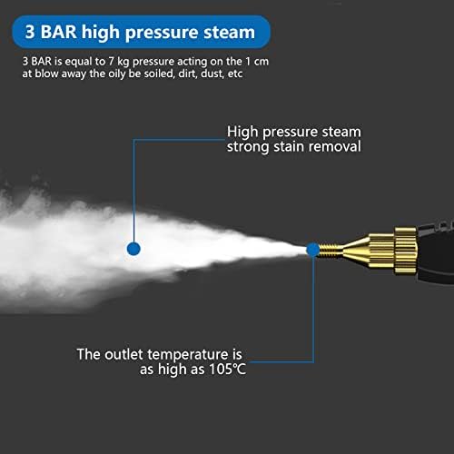 Рачно чистење на пареа со висок притисок, рачна преносна машина за чистење на пареа Шест брзини прилагодливи, за украсување на автомобили