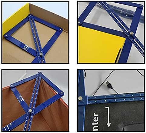 XJJZS мултифункционален протоктор аголен агол метар алатка квадрат протоктор за обработка на дрво занаетчиски плоштад алатка за