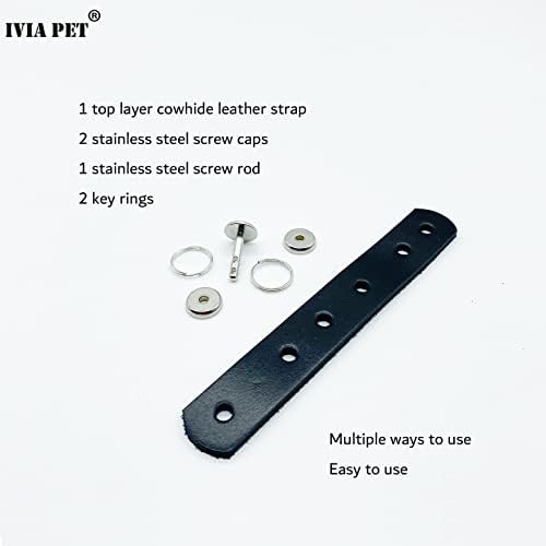 IVIA PET DOG TAG SILENCER, TAG CLIP, прилагодлив конектор за јака за домашни миленици за ознаки за домашни миленици за кучиња