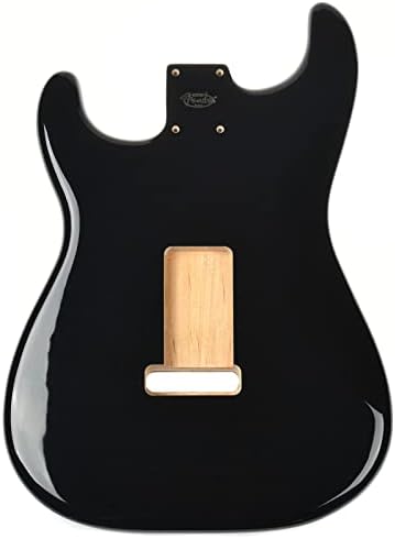 Fender Alder Stratocaster Body - Рутирање на гроздобер мост - црно