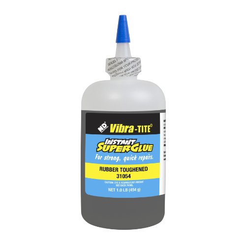 Vibra-tite 310 затегнати, инстант суперглуе: Пополнување на празнини, шише од 1 lb, црна