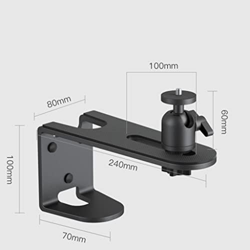 Keeytt Wall Projector Mount Projector Stand, wallиден штанд, ротација на 360 степени, додатоци за инсталација на метална структура