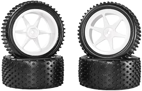 RCMoxeto 1/10 кабриолет тркала и гуми гуми RC Off Road гуми гуми прегалирани 4pcs 12mm Hex RC тркала и гуми со вметнувања од пена 1/14