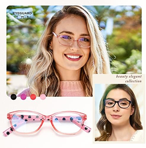 Очила за очила 4 пакувања сини светло блокирање на очила за читање за жени против очите на леќи против сјај