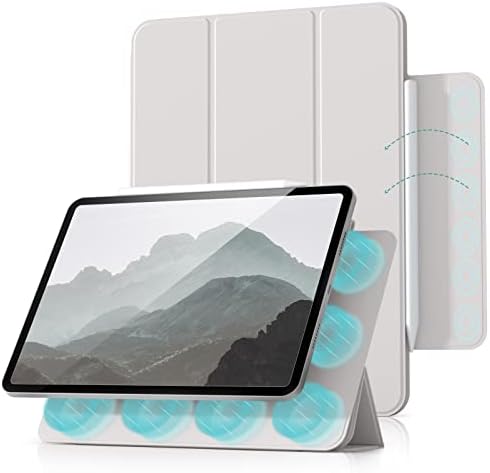 Случај кенке за Ipad Air 5-Та Генерација 2022 / iPad Air 4-Та Генерација 2020 Година, Магнетно Паметно Покритие За Враќање Со Затворач,