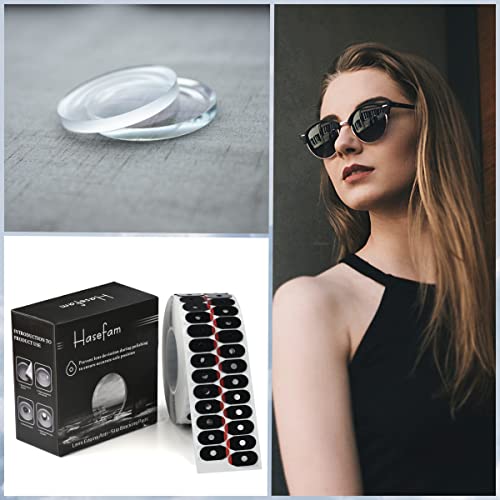 HASEFAM 1000PCS леќи за блокирање на влошки Оптички очила за обработка на полирање со двојно еднострано лепило за налепници за очила за