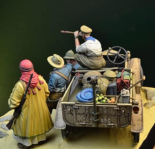 Гудмоел 1/35 Палестина во војниците од светска војна од светска војна, модел на смола, комплет за војници / необработен и необоен минијатурен