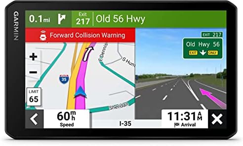 Garmin RV CAM 795, голем, лесен за читање 7 ”GPS RV Navigator, вграден Dash Cam, автоматско откривање на инциденти, обичај РВ