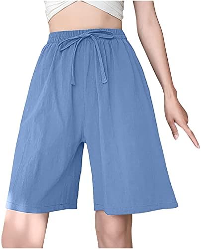 Lcziwo Shrast Shorts за жени обични летни слатки камуфлажни панталони Еластични половини затегнати шорцеви лесни удобни