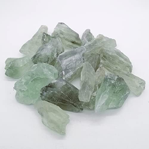 Xmhome 1lb Raw Prasiolite Green green amethyst кварц кристална точка Неправилни скапоцени камења и кристали Масовни карпи за расипан