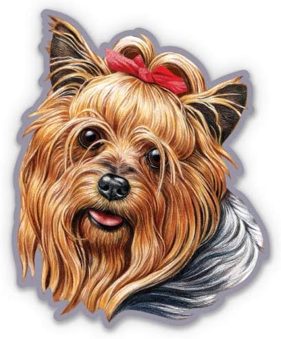 GT Graphics Yorkie Yorkshire Terrier - Винил налепница водоотпорна декларација