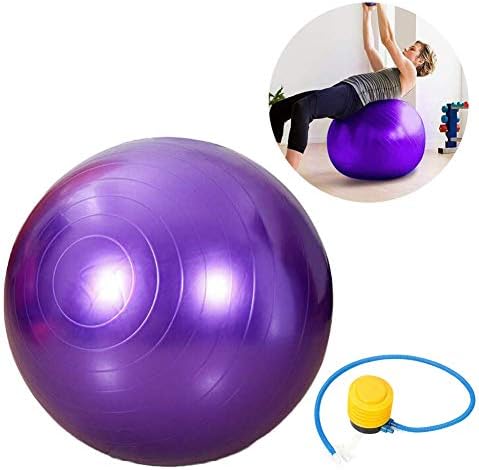 Бас-топка за вежбање, анти-пукачки јога топка против јога со 55 см. Стабилност на тренингот топка