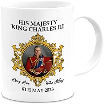ВИЦЕКРАЛОТ Кралот Чарлс ТРЕТИ 2023 Кригла, Чаши За Кафе За Прослава На Владеењето, Комеморативен Подарок За Крунисување На Кралот неговото Височество