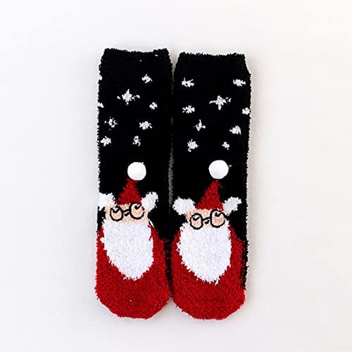 Есенска и зимска кадифен средна цевка Месечен сон за спиење Божиќни чорапи теписи големи чорапи Божиќ