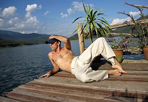 Раанпахмуанг Шарени Тајландски Рибарски Панталони Мажи Жени Лабава Јога Пиратски Харем