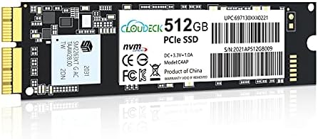 Cloudeck NVME SSD 512GB PCIE GEN3X4 Внатрешен погон на цврста состојба со 3D NAND за MacBook Air, MacBook Pro, Mac Pro & Mini, iMac