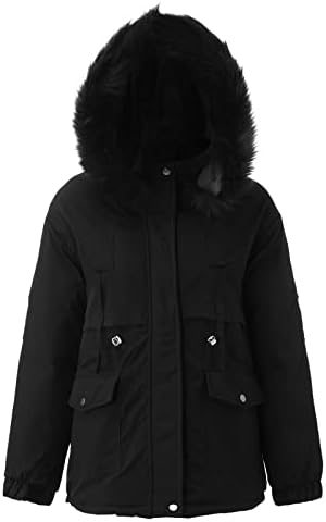 Зимски јакна Зимски палто за задебелување на јакна и кадифено чување топол палто со долг ракав, обичен патент, топол сад од