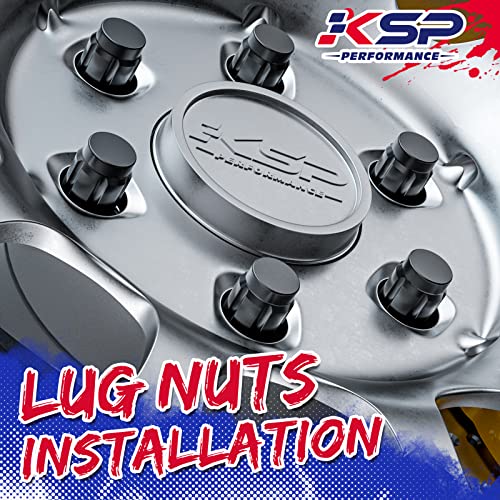 KSP M12X1.5 LUG NUTS BLACK 20PCS, 12mm x 1,5 Bulge Acorn Lug Outs Wheel Додатоци компатибилни со Fusion 2006-2019, Focus 2000-2019, Бегство