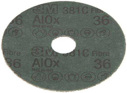 Диск со влакна на Cubitron II 381C - Метален диск за мелење - 36 Грит алуминиум оксид - Мелење и заварување на заварувањето - за меленици
