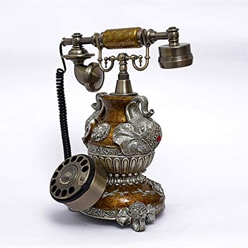 Ретро гроздобер Телефонски антички телефон старомоден ретро ротирачки телефонски фиксни фиксни канцеларии за внатрешни работи Античка