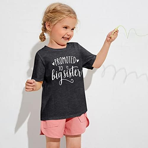 Дутут се промовираше во кошула со голема сестра за девојчиња за девојчиња за девојчиња за девојчиња, најава маица со кратки ракави за кратки