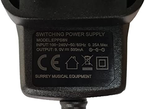 Замена на електрична енергија за BOSS DB-66 DB-90 Metronome Adapter UK 9V