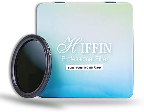 Hiffin® 72mm тенок променлива Fader N-D неутрална густина прилагодлив N-D2 до N-D400 филтер со микрофибер 16-50 3N, Nikon V1 V2 10-30 леќи