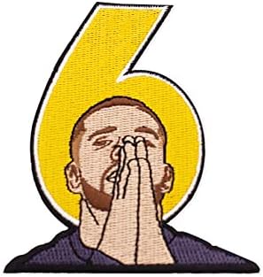 Ironpatch Drake Patch | Железо на | Шие на | Апликација | Везено | DIY | За јакни, кошули, ранци | Шесте бог молитви црно, 3 w x 3,5