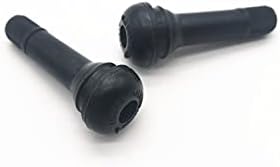 Вентилот за гумени гумени гумени во 100 парчиња стебла средно црна TR414 за без када 0,453 инчи