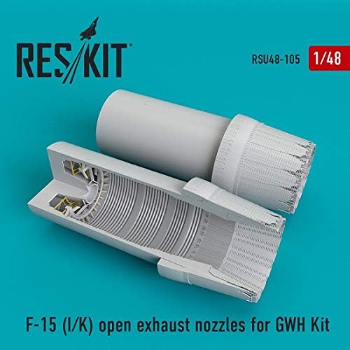 Reskit RSU48-0105-1/48 F-15 Отворени млазници за издувни гасови за моделот на скала за комплет GWH