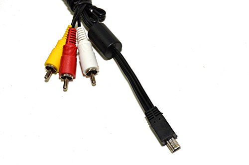 HQRP Мини USB до 3 RCA Аудио Видео Кабел За Canon IXUS 90 е, 95 е, 100 е, 110 е, 120 Е, 125 HS, 200 е, 210, 220 HS, 230 HS,
